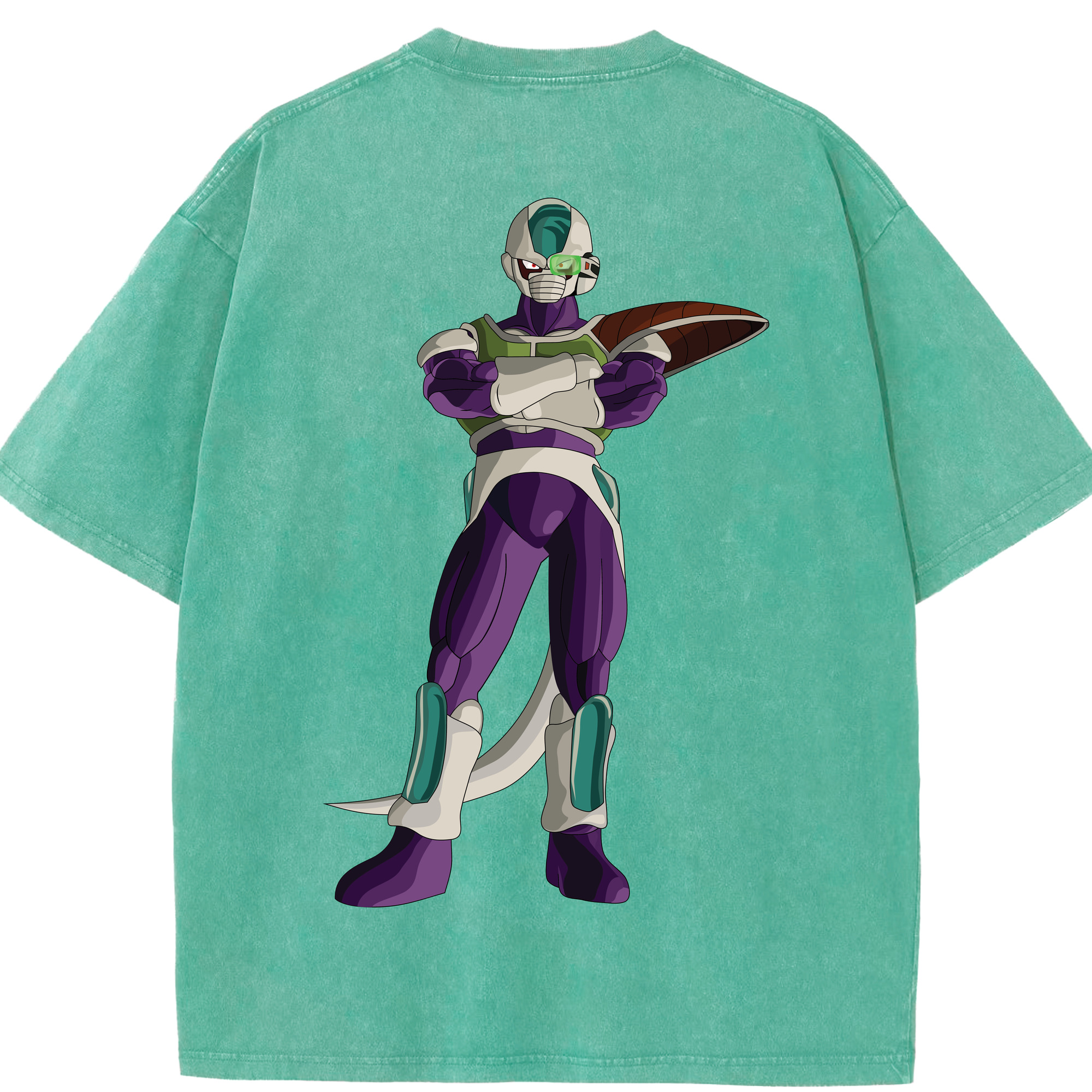 （画像用） ドラゴンボール フリーザ DRAGON BALL Frieza 綿100% ヴィンテージ風 半袖Tシャツ（背面プリント）